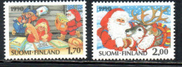 SUOMI FINLAND FINLANDIA FINLANDE 1990 CHRISTMAS NATALE NOEL WEIHNACHTEN NAVIDAD COMPLETE SET SERIE COMPLETA MNH - Unused Stamps
