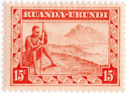 RUANDA-URUNDI, PAESAGGI, LANDSCAPE, 1931, NUOVI (MLH*) Mi:RW-U 45, Scott:RW-U 39, Yt:RW-U 93 - Nuovi