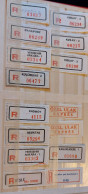 Turkey Small Lot Registered Labels R Labels - Collections, Lots & Séries