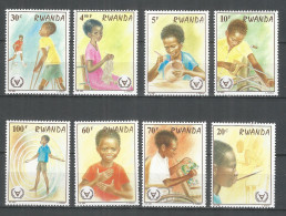 Rwanda 1981 Year ,mint Stamps MNH(**) Mi.# 1143-1150 - Unused Stamps