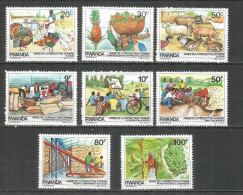 Rwanda 1985 Year ,mint Stamps MNH(**) Mi.# 1297-1304 - Ongebruikt