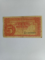 Tchécoslovaquie - Billet De 5 Korun - 1949 - Tchécoslovaquie
