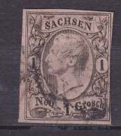 Sachsen 1855/56 Mi. 9 I, 1 Ngr. König Johann I. Type I. (2 Scans) - Saxony