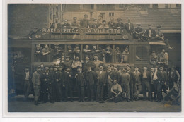 PARIS : Carte Photo D'un Tramway (place De L'Etoile à La Villette)  - Très Bon état - Openbaar Vervoer