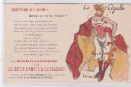 VILLON Jacques : Carte Postale Publicitaire Pour Le Cabaret Et Salle De Spectacle "la Cigale"- Très Bon état - Villon