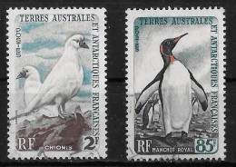 TAAF - OISEAUX - N° 13A ET 17 - OBLITERES - Used Stamps