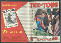 Tex-Tone  N° 141 - Bimensuel  "  Les Orgues Du Diable    " - D.L.  1er Trimestre 1963 - Tex0402 - Petit Format