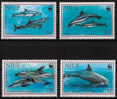 NIUE - DAUPHINS - WWF - N° 614 A 617 - NEUF** MNH - Dolphins