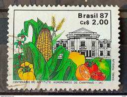 C 1553 Brazil Stamp 100 Years Agronomic Institute Of Campinas Education Corn 1987 Circulated 2 - Oblitérés