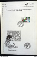 Brochure Brazil Edital 1987 23 Gabriel Soares De Sousa Literature With Stamp CBC RJ - Lettres & Documents