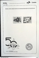 Brochure Brazil Edital 1987 21 Orchids Flora Without Stamp - Lettres & Documents