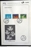 Brochure Brazil Edital 1987 19 Christmas Religion With Stamp CBC PE Recife - Lettres & Documents