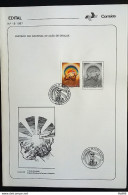 Brochure Brazil Edital 1987 18 Thanksgiven Day Religion With Stamp CBC DF Bras铆lia - Lettres & Documents