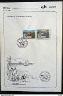 Brochure Brazil Edital 1987 17 City Recife With Stamp CBC PE Recife - Lettres & Documents