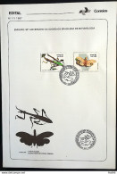 Brochure Brazil Edital 1987 11 ENTOMOLOGY WITH STAMP Overlaid CBC SP CAMPINAS - Lettres & Documents