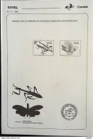 Brochure Brazil Edital 1987 11 Entomology Without Stamp - Lettres & Documents