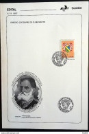 Brochure Brazil Edital 1987 09 Military Club With Stamp Overlaid CBC RJ - Lettres & Documents