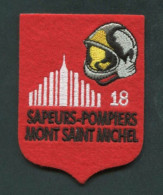 Rare ! Ecusson Tissu De Pompier " Sapeurs-Pompiers - Le Mont Saint Michel " Normandie - Feuerwehr