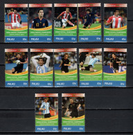 Palau 2010 Football Soccer World Cup Set Of 12 MNH - 2010 – Zuid-Afrika