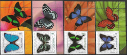 RO 2023-BUTTERFLAYS, ROMANIA 4v+Lables, MNH - Neufs