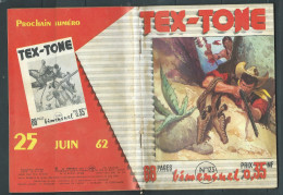 Tex-Tone  N° 123 - Bimensuel  " Le Suspect  " - D.L.  10 Juin 1962 - Tex0902 - Petit Format