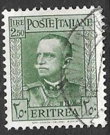 ERITREA - 1931 - RE VITTORIO EMANUELE - LIRE 2,50 - USATO (YVERT 194 - MICHEL 203 - SS 202) - Eritrea