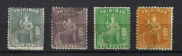 TRINITE & TOBAGO 1860-72: Les Y&T 29,18,30,26 Obl. - Trinidad & Tobago (...-1961)