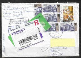 RUSSIA 2005 REGISTERED COVER TO GIBRALTAR - Lettres & Documents