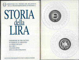 2000 Italia Storia Della Lira 2 Coins In Silver Proof - Altri & Non Classificati