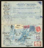 HUNGARY 1918. Interesting Retour Parcel Card - Parcel Post