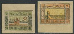 Azerbaijan:Russia:Unused Stamps 50 And 60 Roubles 1919, MNH - Aserbaidschan