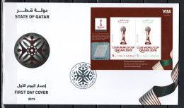 Qatar 2019 Football Soccer World Cup S/s On FDC - 2022 – Qatar