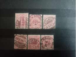 FRANCE.1870 - 1918. Timbres Empire Allemand Oblitérés à COLMAR/KURZEL/MARKICH/METZ/STRASBOURG Annexées - Used Stamps