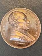 Nicolas Jean ROUPPE Médaille 1838 Leclercq  Bronze - Sonstige & Ohne Zuordnung