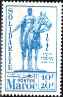 MAROCCO FRANCESE, FRENCH MOROCCO, STATUA DI LYAUTEY, 1946, NUOVI (MNH**) Scott:FR-MA B31, Yt:MA 243 - Neufs