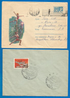 Russia 2 Covers  1958 Year - Lettres & Documents