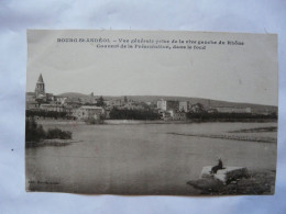 RARE - CPA 07 ARDECHE - BOURG ST ANDEOL : Vue Générale Prise De La Rive Gauche Du Rhône - Bourg-Saint-Andéol