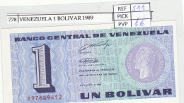 BILLETE VENEZUELA 1 BOLIVAR 1989 P-68  - Autres - Amérique