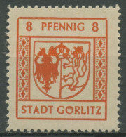 Görlitz 1945 Freimarke 2. Ausgabe Mit Spargummierung 7 X Postfrisch - Sonstige & Ohne Zuordnung