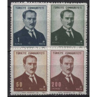Türkei 1968 Kemal Atatürk, 1. Staatspräsident 2082/85 Postfrisch - Ungebraucht