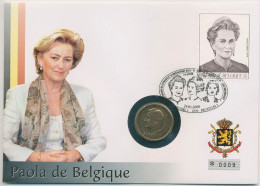 Belgien 2000 Königin Paola Numisbrief 20 Francs (N69) - 20 Frank