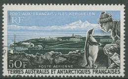 Franz. Antarktis 1968 Port-aux-Francaise Kaiserpinguin 40 Gestempelt - Used Stamps