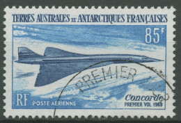 Franz. Antarktis 1969 Flugzeug Concorde 51 Gestempelt - Oblitérés