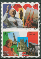 Vatikan 1995 Die Weltreisen Von Papst Johannes Paul II. 1161/62 Gestempelt - Oblitérés