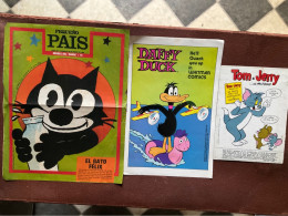 3 COUVERTURES BD  *Daffy Duck  *Tom Et Jerry  *Felix Le Chat - Autres & Non Classés