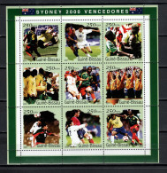 Guinea-Bissau 2001 Football Soccer, Olympic Games Sydney Winners Sheetlet MNH - 2002 – Zuid-Korea / Japan