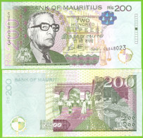 MAURITIUS 200 RUPEES 2022 P-61d UNC - Maurice