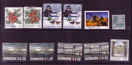 50 Recent Used Denmark, Many High Values - Used Stamps