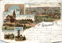 Wilhelmshaven - Torpedoboote Im HafenGruss Von Der Schönen Aussicht - Reichenbach - Litho - Reichenbach I. Vogtl.