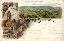 Gruss Aus Schorndorf - Litho - Schorndorf